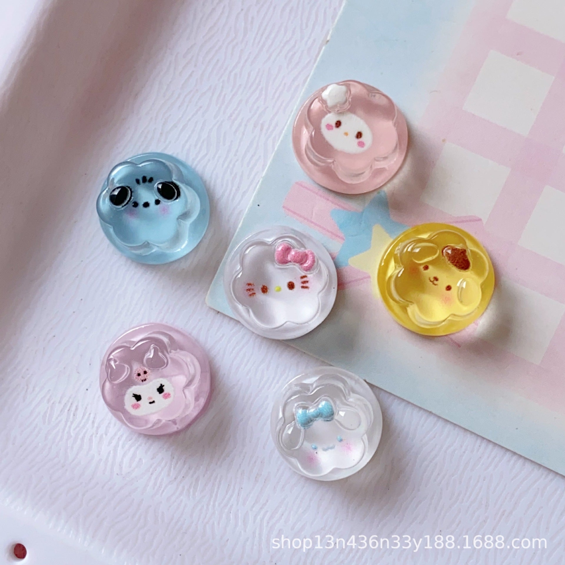 Mini Ice Transparent Cartoon Little Pudding DIY Cream Phone Case Resin Accessories Handmade Hair Clips Hair Ties Jewelry Materials Secondary image