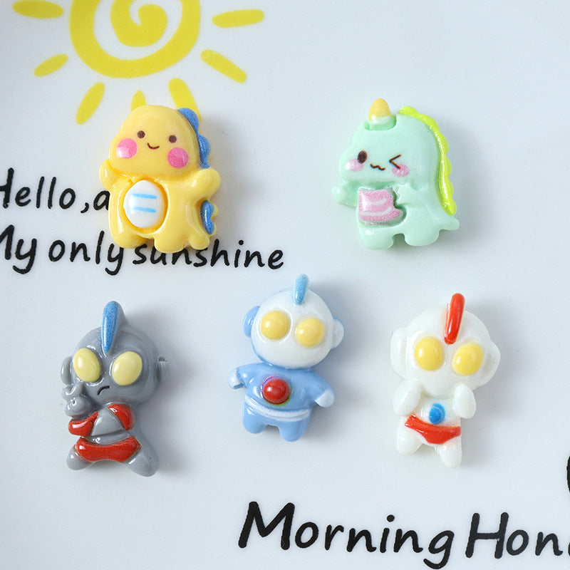 Glossy Monster Dinosaur Series Resin Accessories Cream Glue DIY Phone Case Hair Clips Hair Ornaments Handmade Materials Secondary image