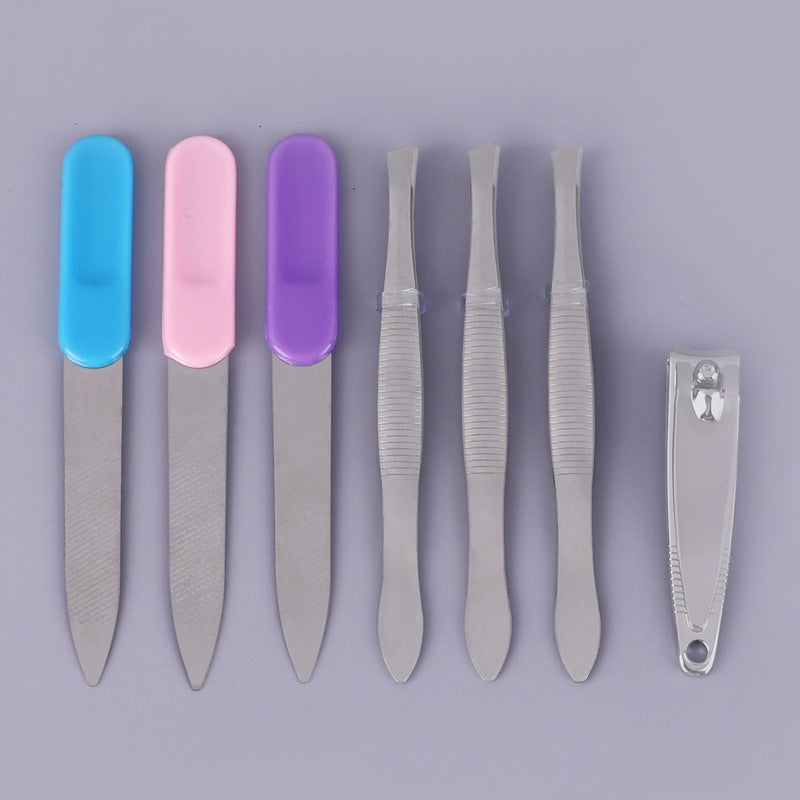 Nail scissors set, manicure and beauty tools set, foot file, eyebrow scissors 11-piece set Secondary image