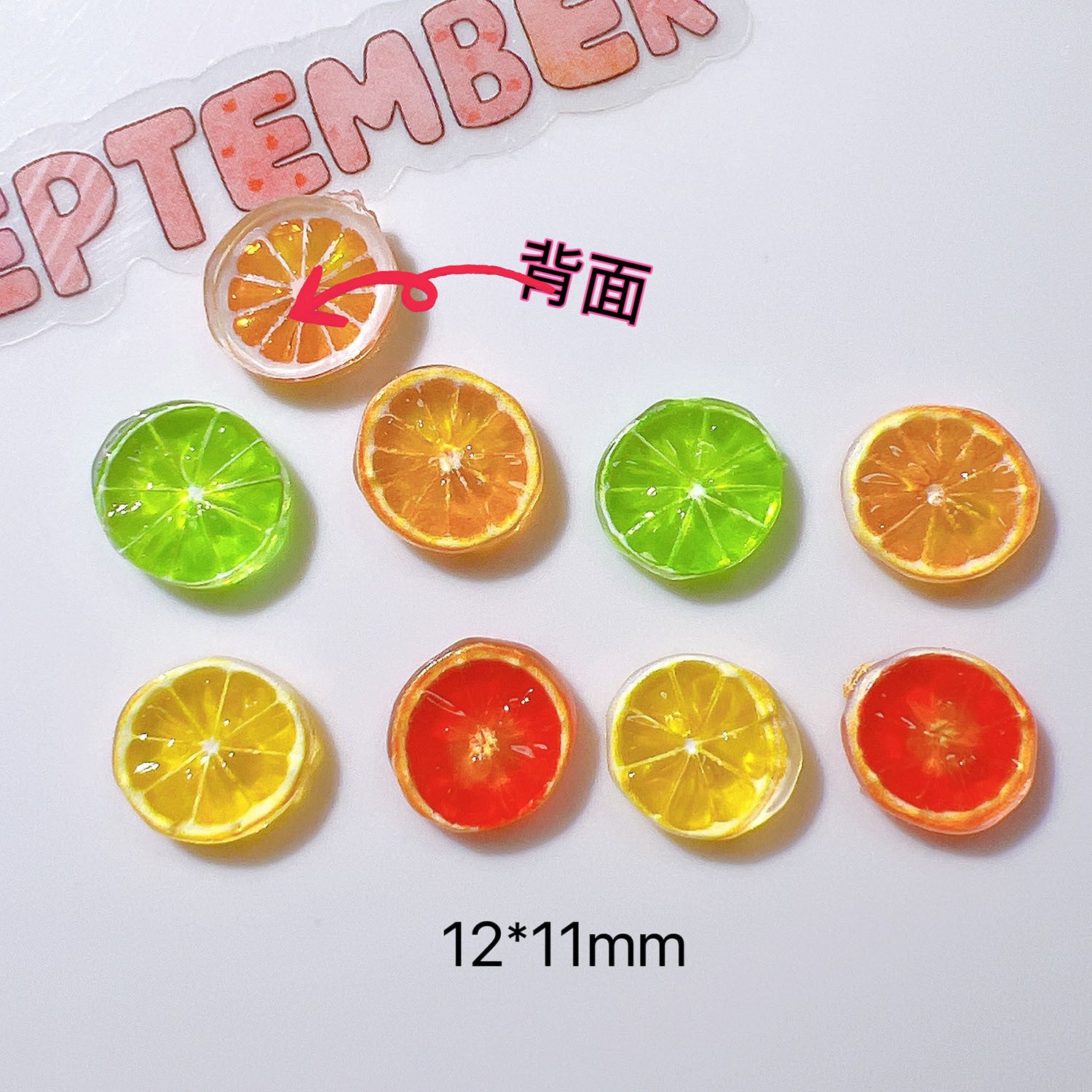 diy Craft materials, base materials, hats, cream glue, hair accessories, phone stickers, mini fruit slices Secondary image