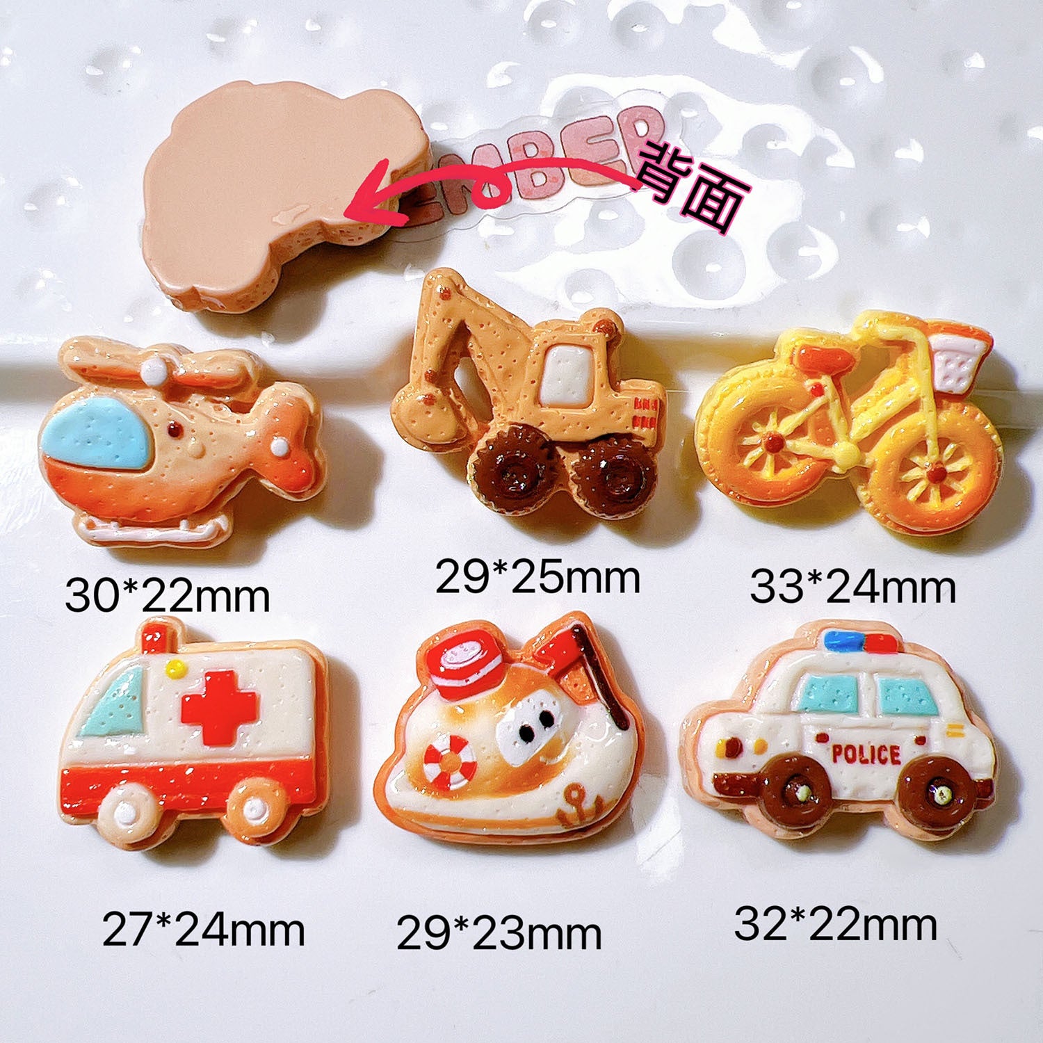 Resin diy Accessory Phone Case diy Hair accessories, cream glue, water cup stickers, shoe buckles, car decorations, cookies Secondary image