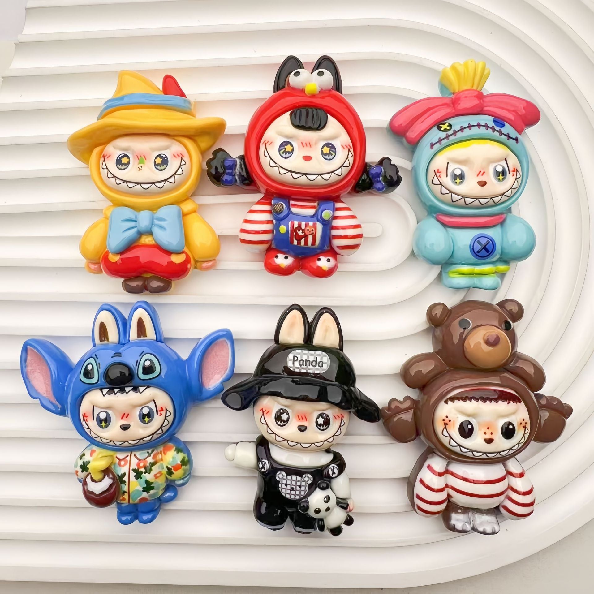 Cartoon Oversized Card Character DIY Resin Accessories Handmade Fridge Magnets Materials Keychain Pendants Decorative Patches Secondary image