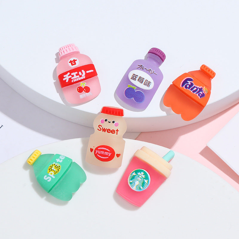 Mini Resin Drink Bottle DIY Cream Glue Phone Case Small Accessories Material Kit Handmade Hair Accessories Secondary image