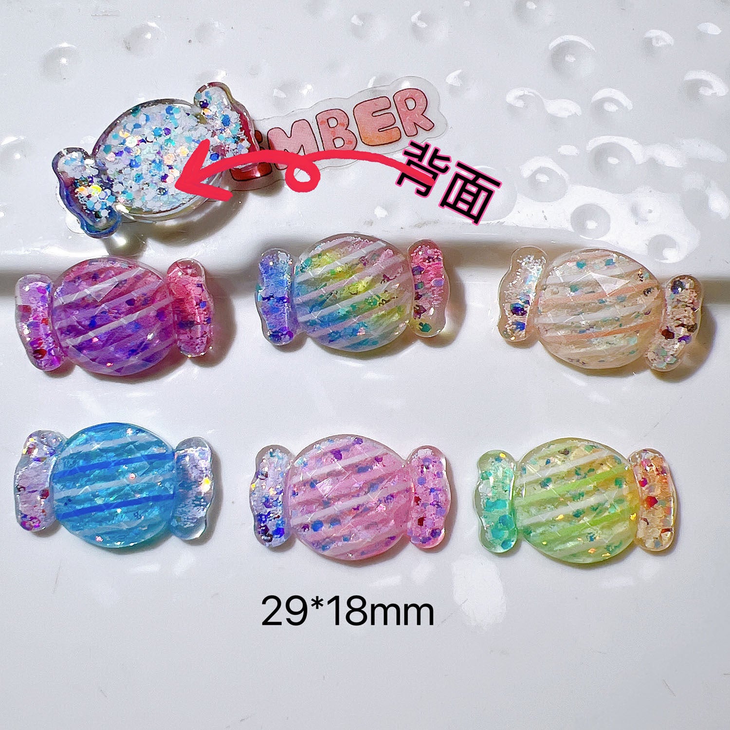 diy Handmade accessories, shoe decorations, children's hair accessories, clips, toy set ab Colored gummy candies Secondary image