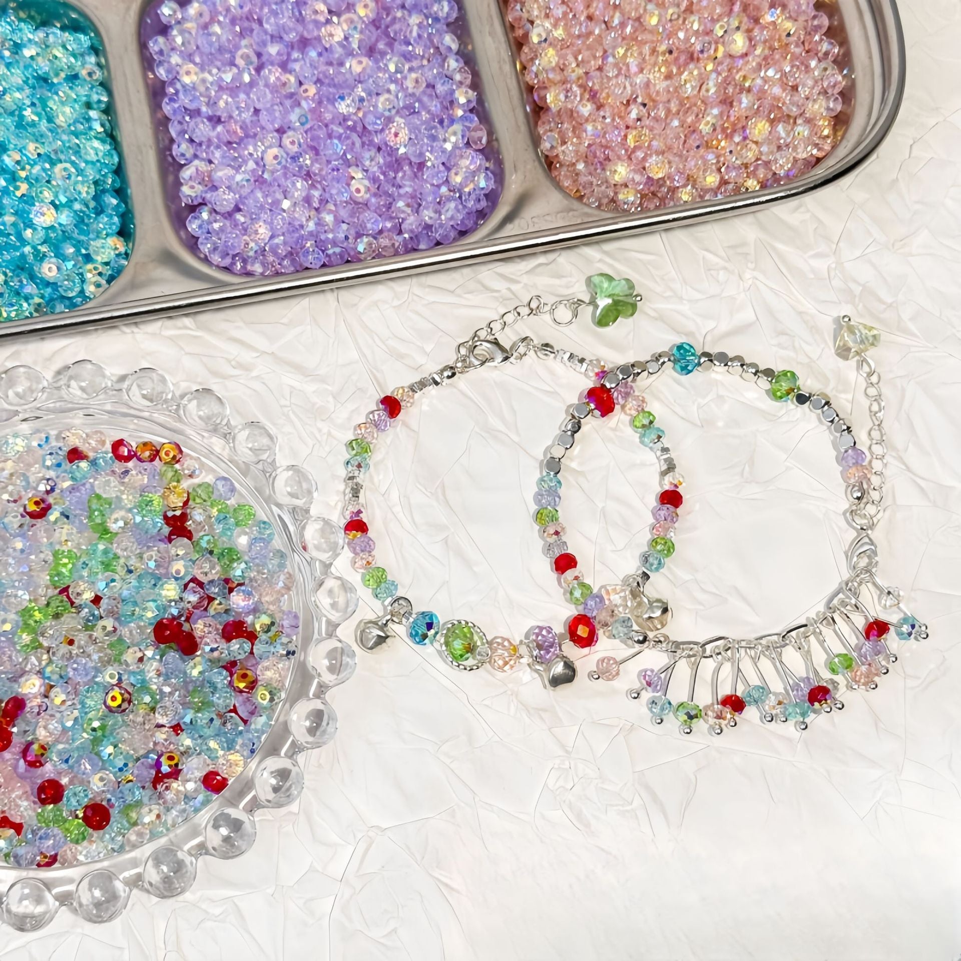 【Galaxy of Stars】スワロフスキークリスタルルースビーズ（手作りビーズDIY用）ブレスレット、ネックレス、アクセサリー、ジュエリーの材料 サブ画像