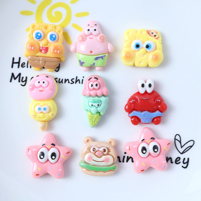 Glossy Cute Cartoon Sea Treasure Resin Accessories DIY Materials Cream Glue Phone Case Hairpin Handmade Jewelry Secondary image