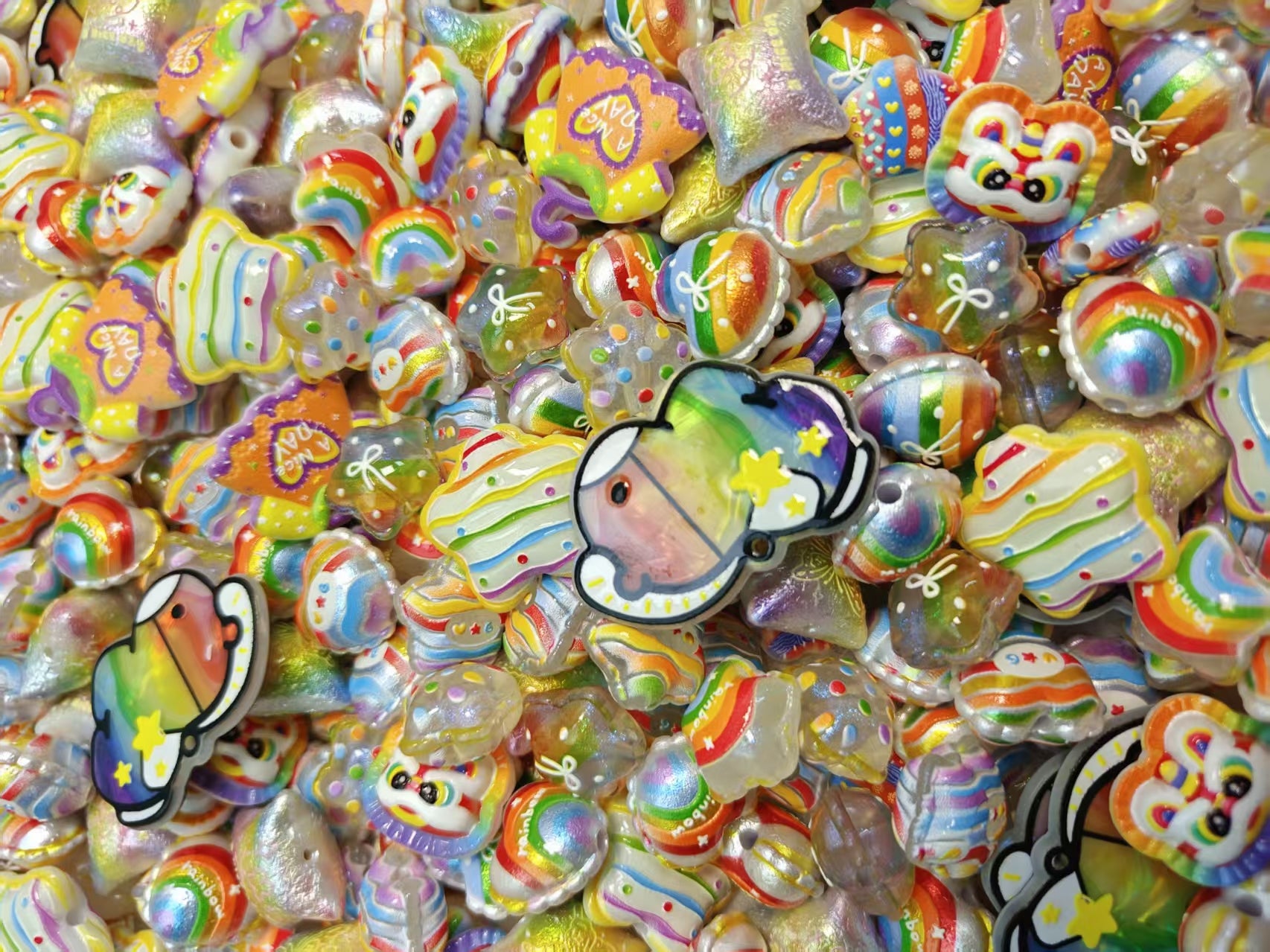 Custom painted beads (6)