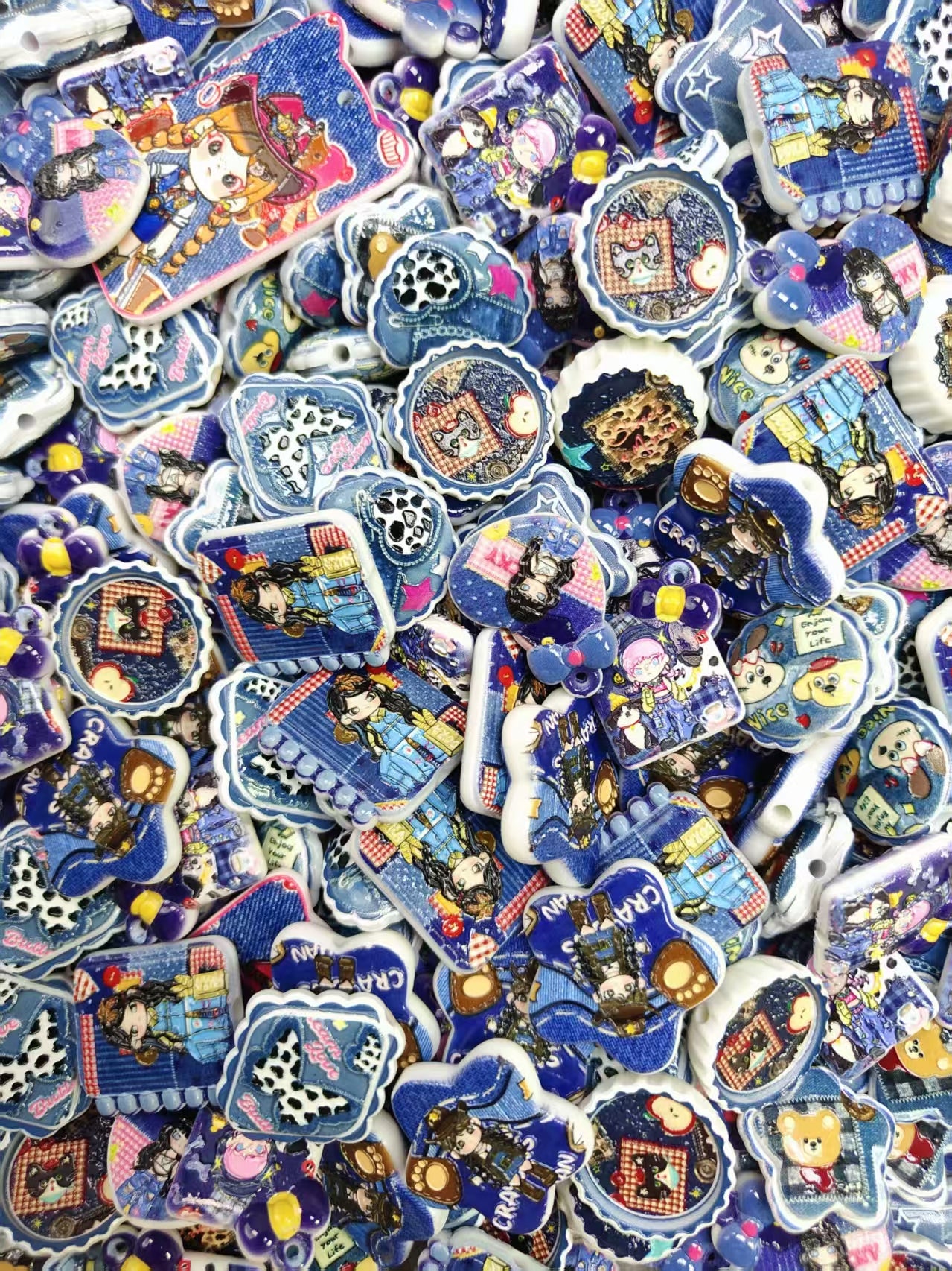 Custom painted beads (5) Main image