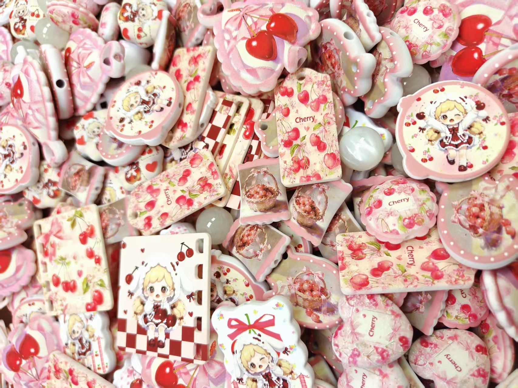 Custom painted beads (6)