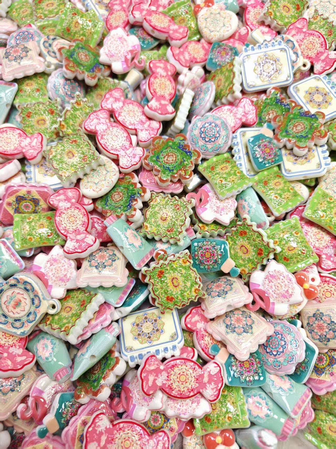 Custom painted beads (5)