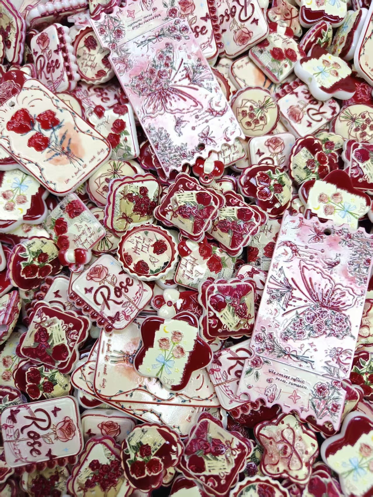 Custom painted beads (5)