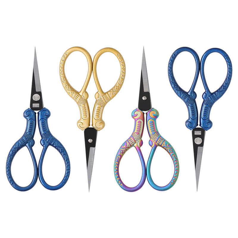 Stainless steel handmade window grille scissors, vintage scissors, household scissors, yarn embroidery cross-stitch scissors, handmade student office scissors Secondary image