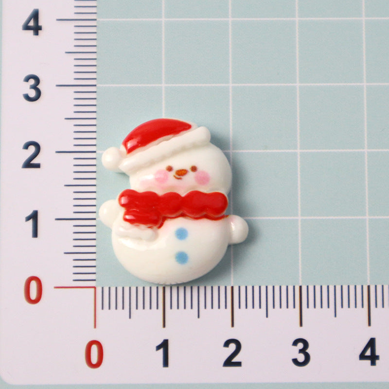 Christmas resin ornament accessories DIY cream glue phone case, childlike hair clips, homemade water cup stationery materials Secondary image