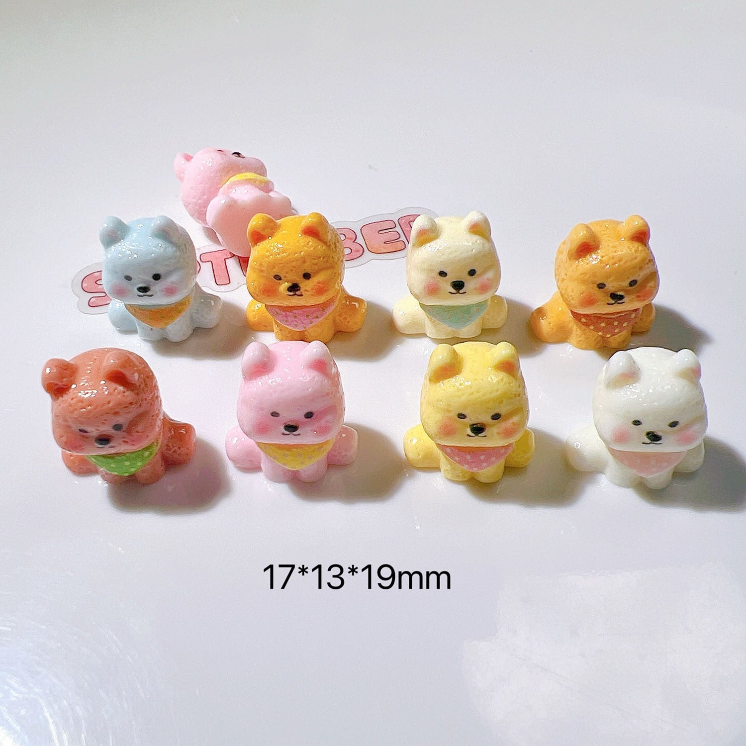 DIY Miniature props for pretend play, shoe decorations, base materials for miniature food play scenes, and small 3D scarf dog pendants Secondary image