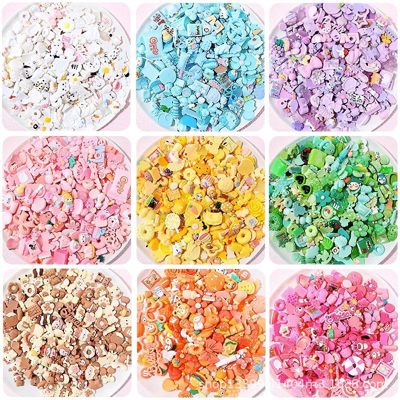 Cream Glue DIY Materials Lucky Bag Hair Clips Hairpins Mirror Stationery Box Photo Frame Handmade Small Decorations Resin Accessories Secondary image