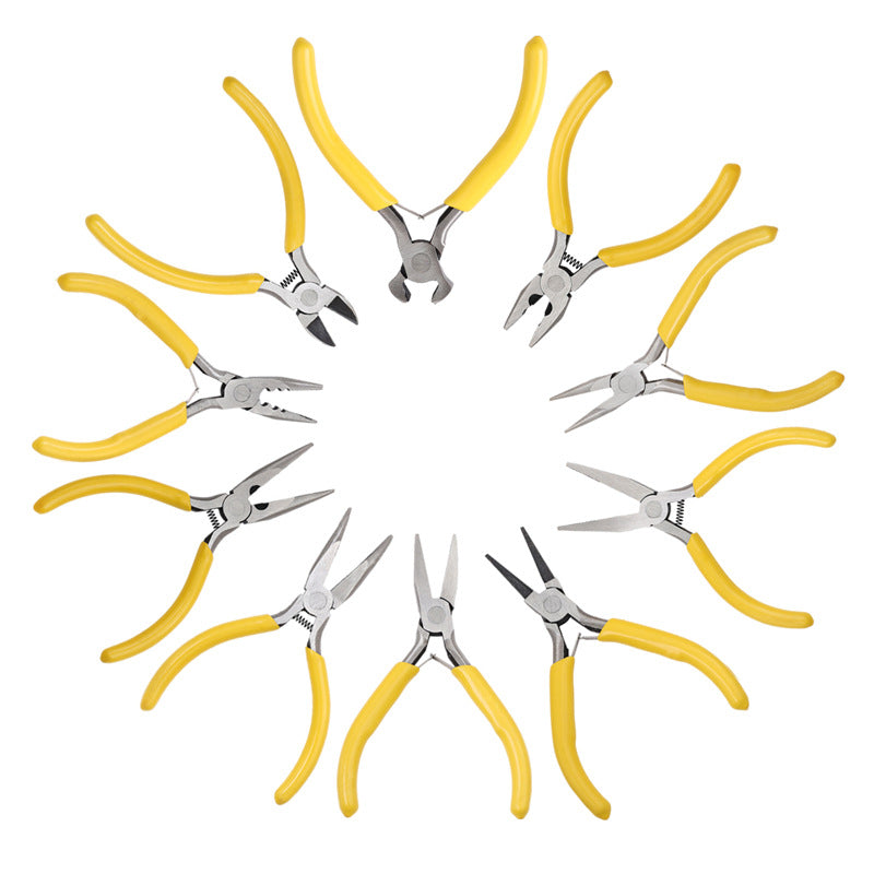 Tiger pliers, fine-tipped round-nose pliers, diagonal cutters, sharp-nose pliers, multi-functional wire pliers, DIY handmade wire-wrapping jewelry tools Secondary image