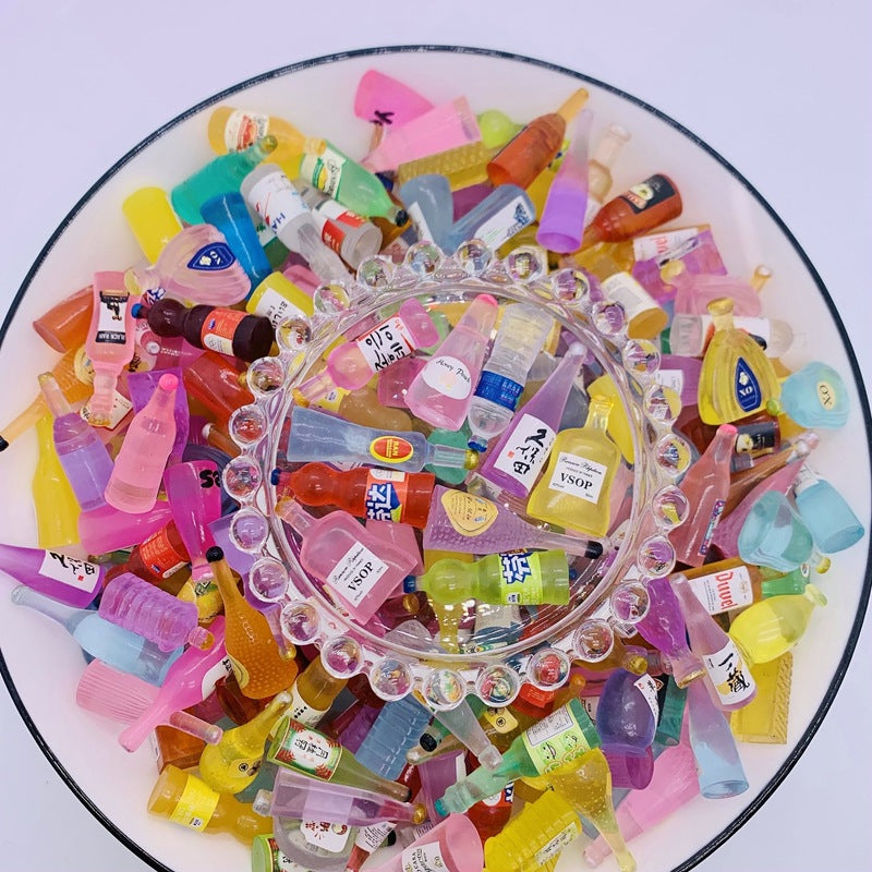 Lucky bag food toy simulation beverage bottle resin accessories DIY cream glue phone case hairpin sticker materials Secondary image