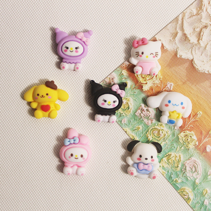 Full-body Sanrio resin accessories cartoon My Melody DIY hair clips, hair accessories, phone case cream glue accessory materials Secondary image