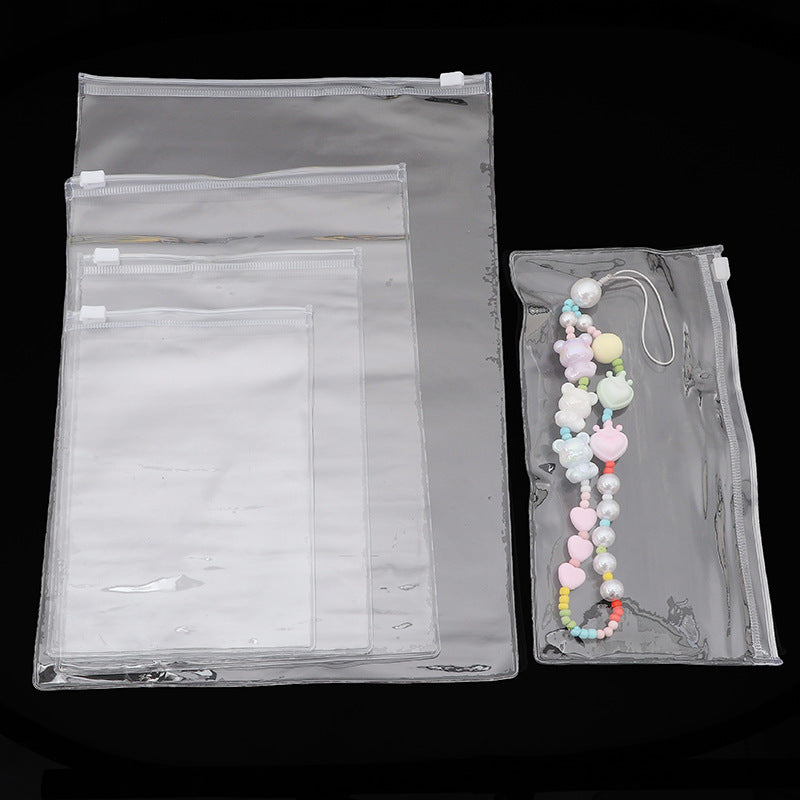 PVC transparent plastic bag, sealed bag, jewelry packaging bag, DIY jewelry material sealing packaging bag, storage bag accessories Secondary image
