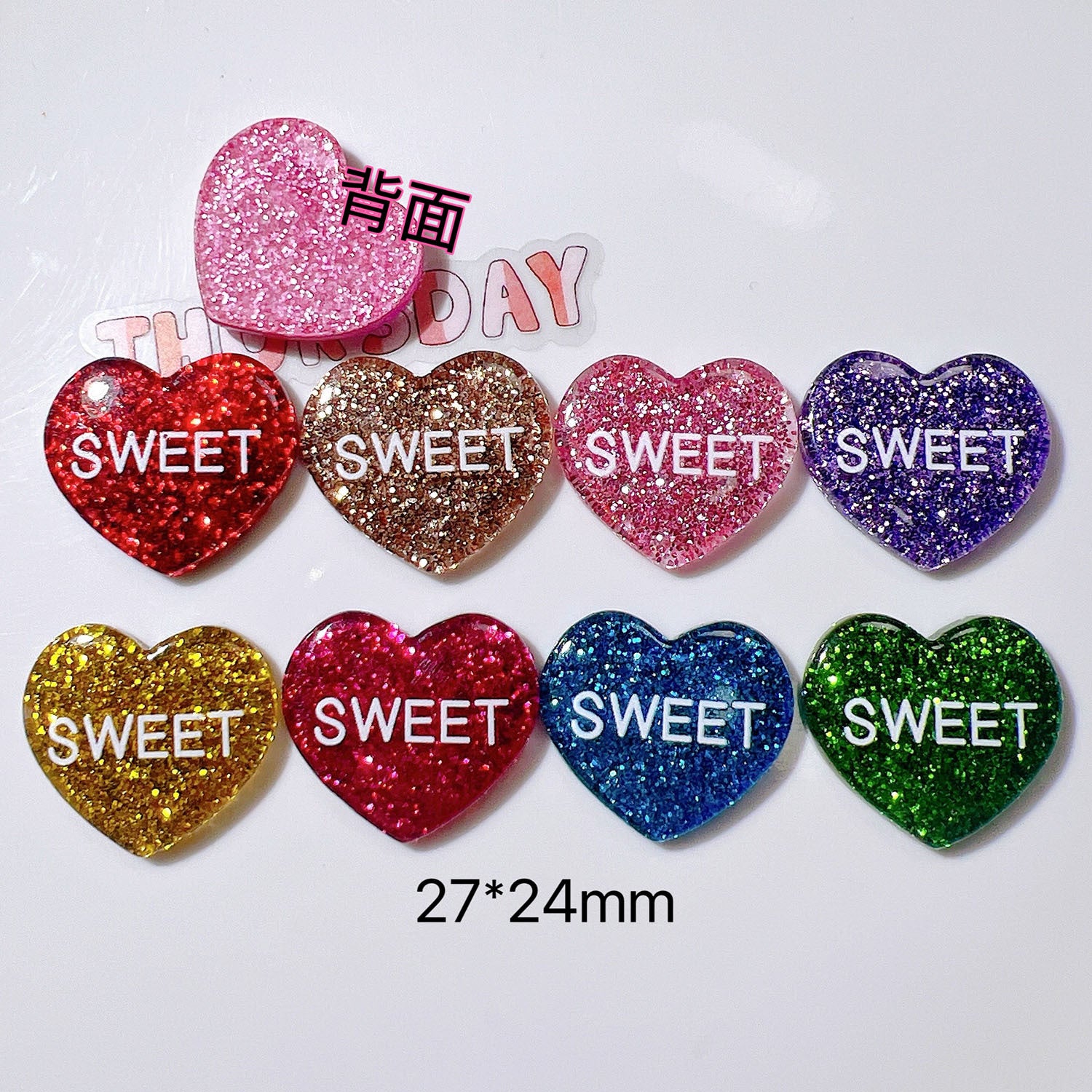 DIY Accessories, phone stickers, children's hair accessories, hair clips, straw covers, Valentine's Day sweet Love Secondary image