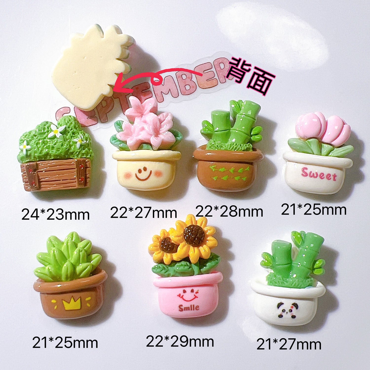 diy Accessories, craft materials, shoe decorations, water cup stickers, cream glue, hair accessory patches, bamboo flower pots Secondary image