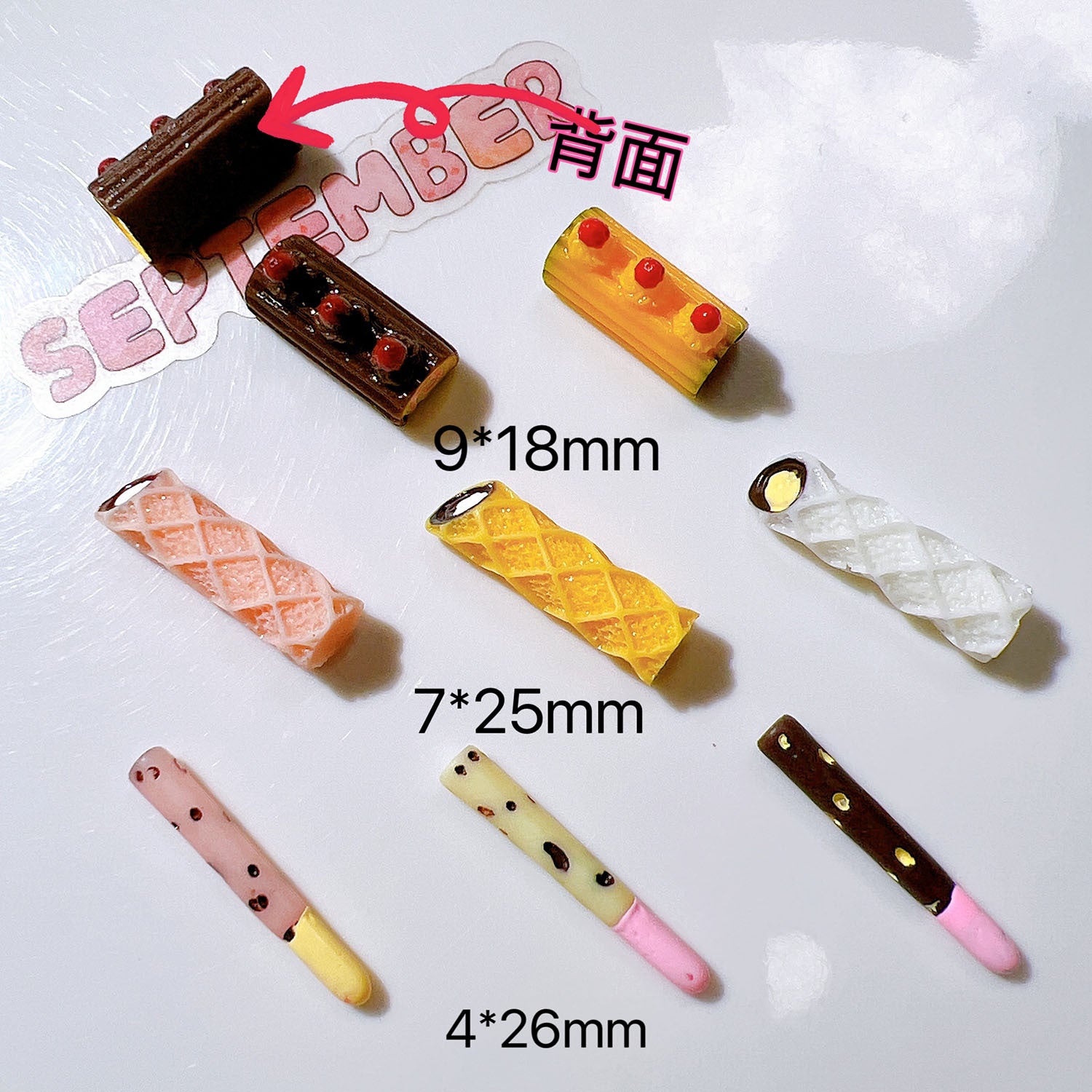 diy Accessories, craft materials, water cup stickers, cream glue stickers, hair accessories, food toys, chocolate bars Secondary image