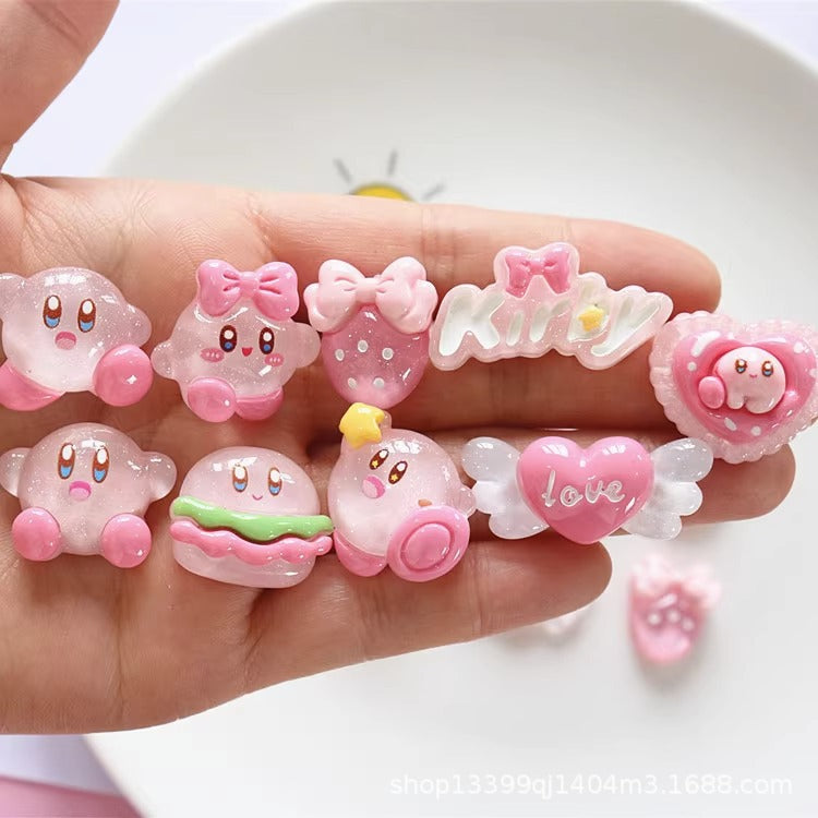 Glossy Ice Transparent Kirby Resin Accessories Handmade DIY Cream Glue Phone Case Hairpin Fridge Magnet Keychain Secondary image