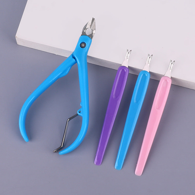 Cuticle scissors for removing dead skin and hangnails, cuticle pliers, nail clippers, cuticle pusher Secondary image