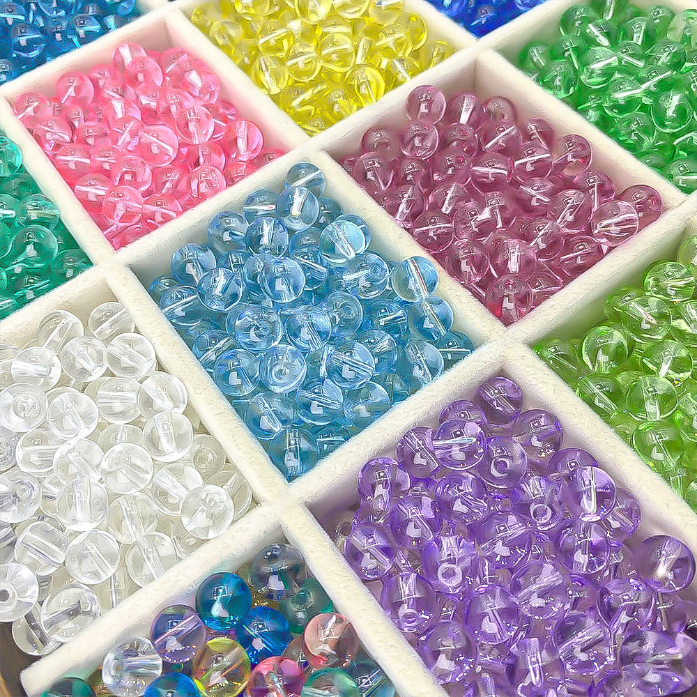 8mm Clear Imitation Crystal Glass Beads for Bracelets and Necklaces diy Jewelry Handmade Accessories Glass Beads Secondary image