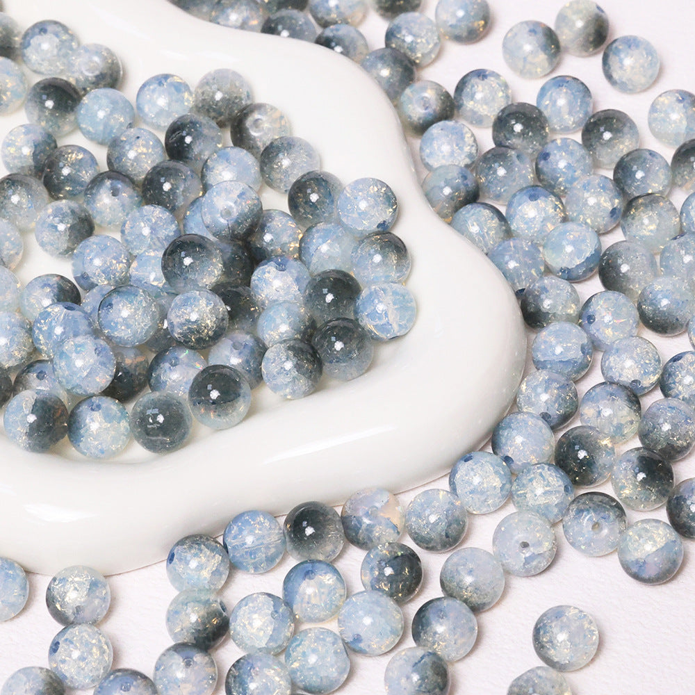 10mm Cracked beads, broken beads, cracked loose beads diy Beaded bracelet with glass bead accessories Secondary image