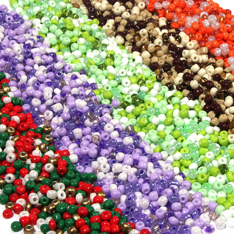 4mm Loose glass beads in solid colors DIY Handmade beading materials for earrings and jewelry accessories Secondary image