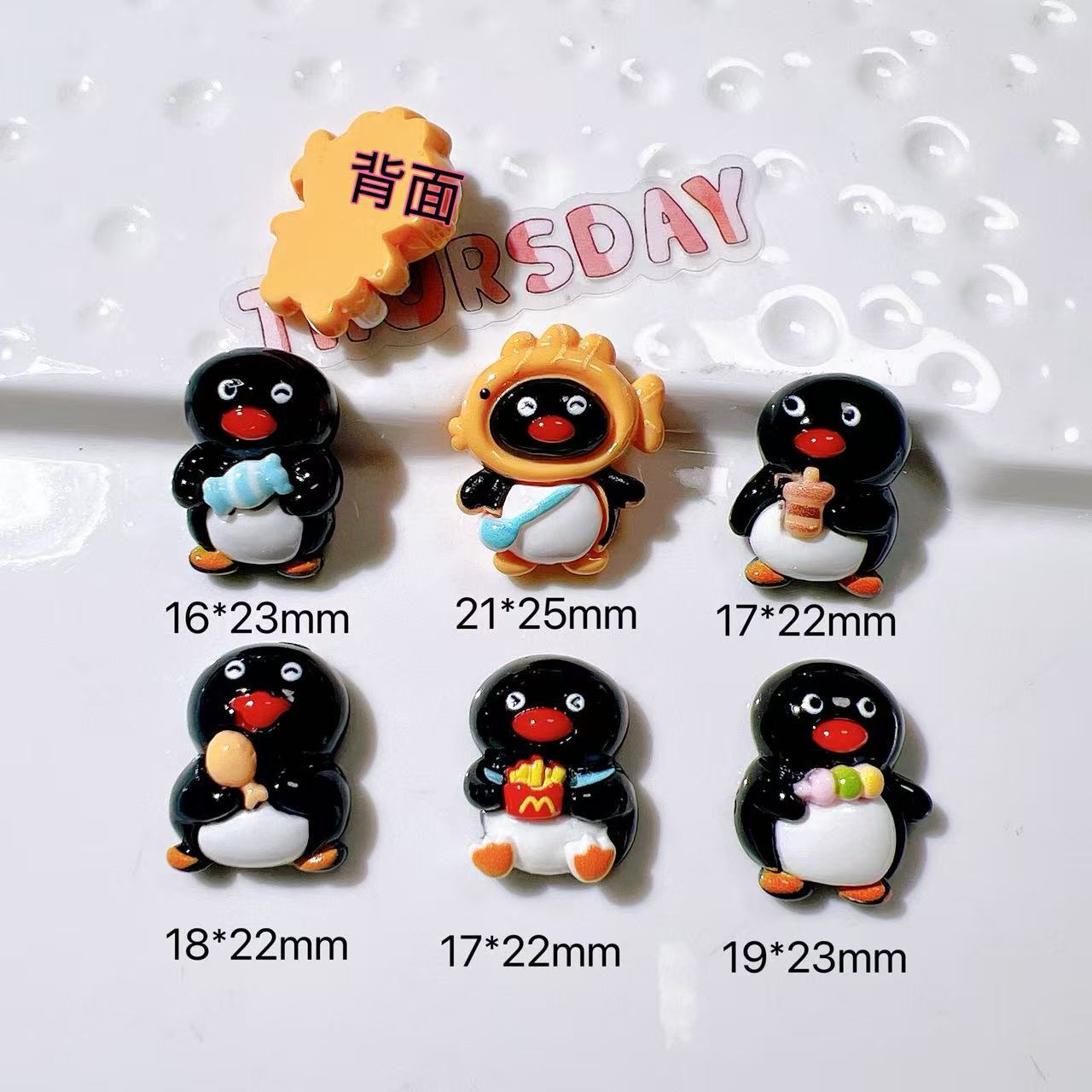 diy Craft materials, base materials, hats, cream glue, headwear, phone stickers, french fries, penguin Secondary image