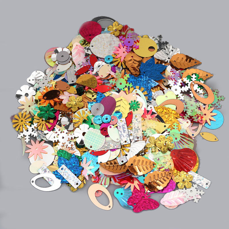 Sequins and glitter in random mixes for DIY handmade earring materials, making earring hooks, earring pendants, and earring accessories Secondary image