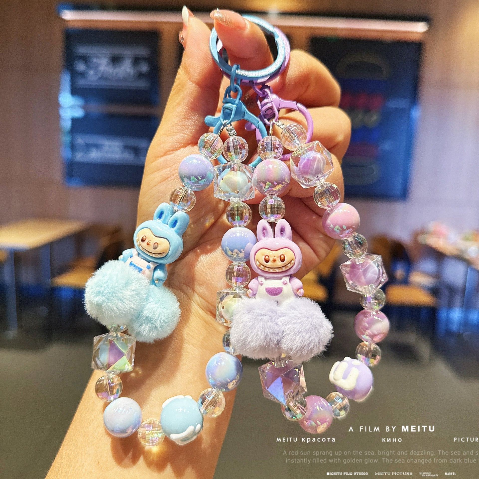 漫画ぬいぐるみボール ララ・ブブシリーズ 電話チェーン ビーズキーホルダー バッグペンダントアクセサリー サブ画像