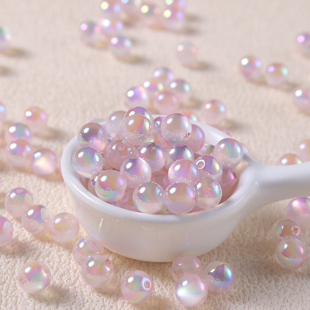 Electroplated Jelly Aurora Cat Eye Bead Material diy Handmade necklace and bracelet beading materials Secondary image