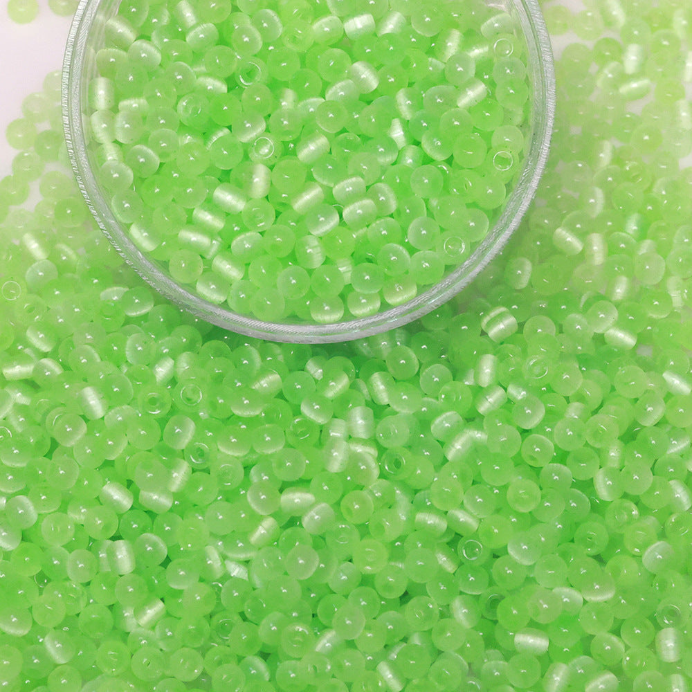 Domestic4mm Glass Cat Eye Beads Handmade diy Beads, loose beads, bracelets, necklaces, jewelry accessories wholesale Secondary image