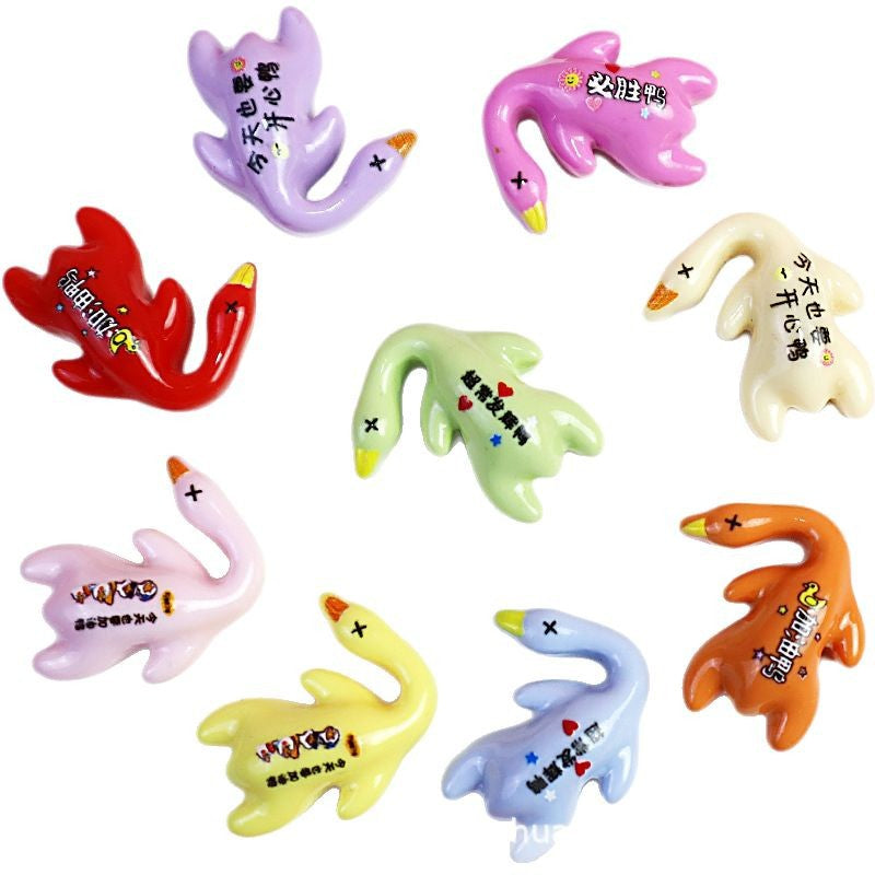 Inspirational Yaya Duck Resin Accessories DIY Handmade Keychain Pendant Hair Clip Hair Accessory Croc Shoe Refrigerator Magnet Secondary image