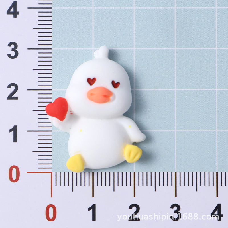 Resin Accessories Cute Duck DIY Jewelry Cream Glue Phone Case Water Cup Stickers Hair Clips Hair Accessories Materials Secondary image