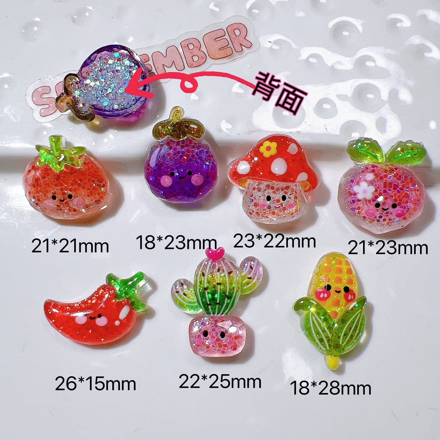 diy Handmade accessories, shoe decorations, children's hair accessories, clips, toys ab Gel luminous corn Secondary image