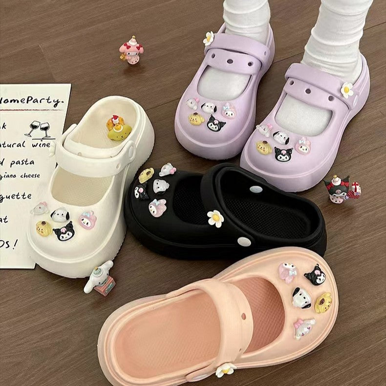 Transparent cartoon resin accessories for hair accessories and Crocs shoes, cream glue accessories pj591 Secondary image