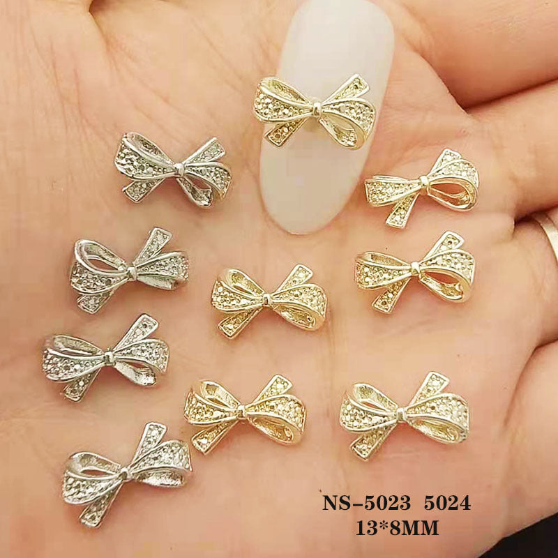 Nail art accessories, three-dimensional bow, butterfly metal decoration, nail stickers, alloy Secondary image
