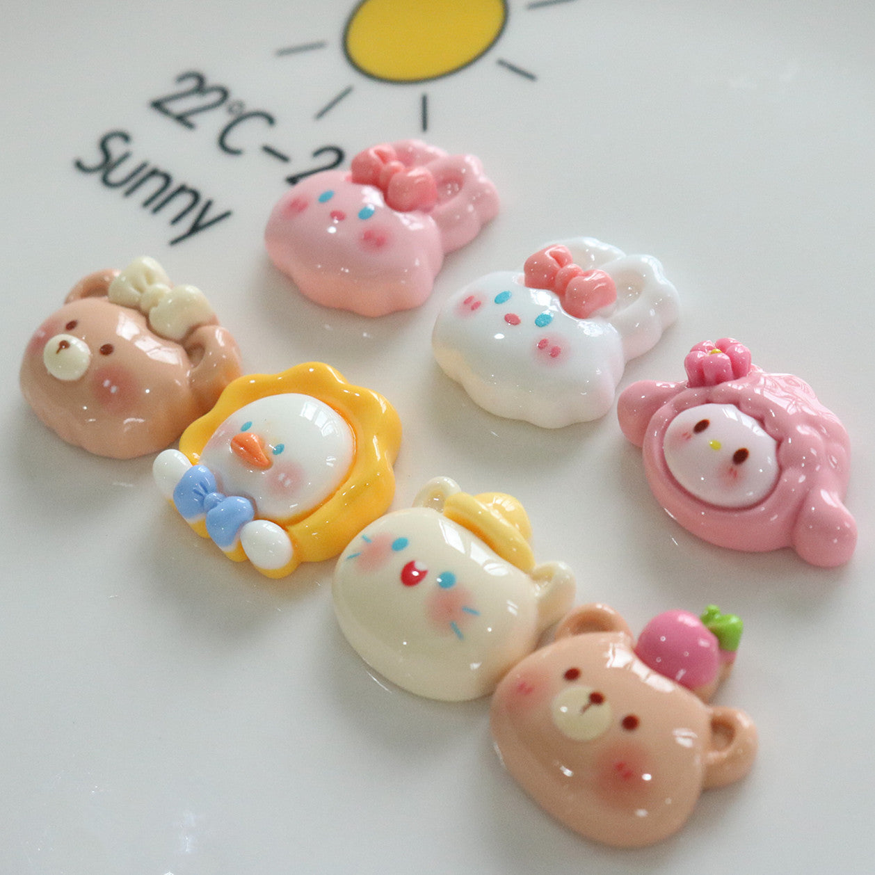 Glossy Sun Duck DIY Resin Jewelry Accessories Cream Glue Phone Case Children's Hair Accessories Materials Secondary image