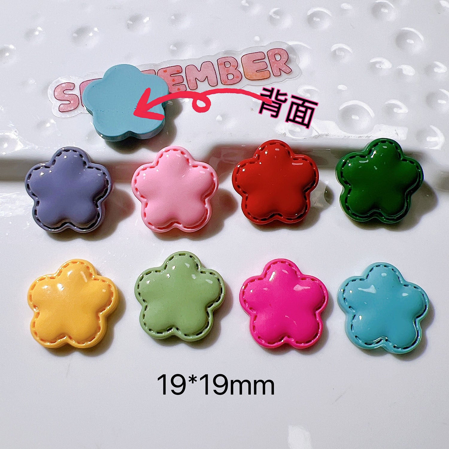 diy Accessories, craft materials, water cup stickers, cream glue, children's hair accessories, plum blossom lines Secondary image