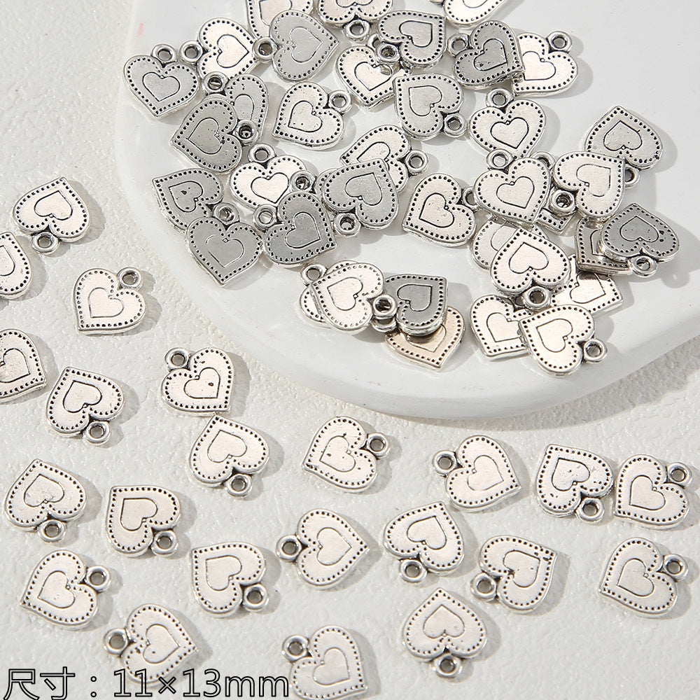 y2k Tibetan silver Alloy Vintage Pendant Collection of Bears, Butterflies, and Starfish diy Handmade beading materials and bracelet accessories Secondary image