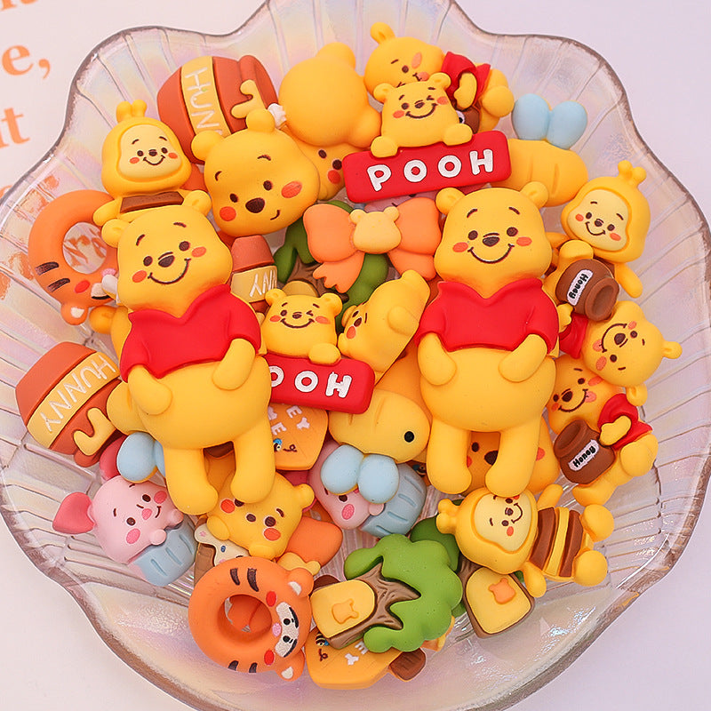 New Pupu Bear resin accessories DIY handmade cream glue phone case hair clip hair accessory water cup refrigerator sticker Secondary image