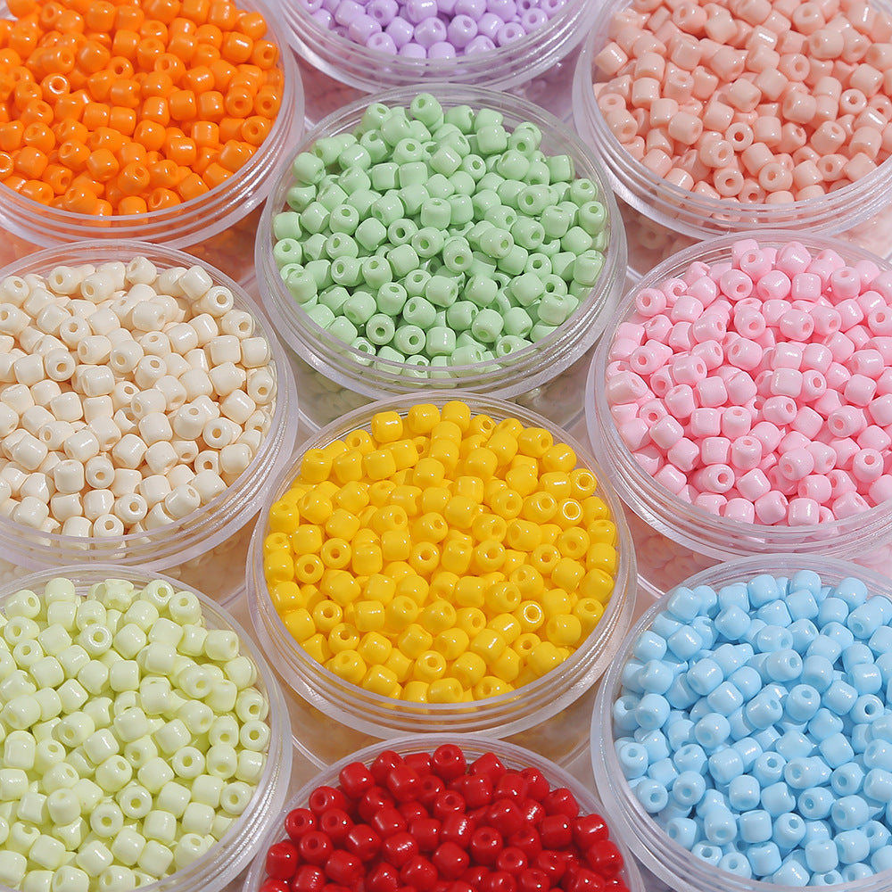 Dopamine glass beads 4mm Solid color painted glass beads diy Bracelets, necklaces, phone chains, beads Secondary image