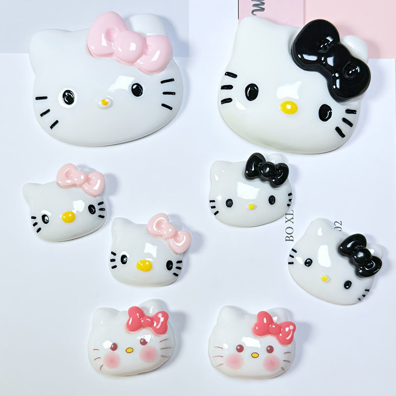 Cartoon Big Face Cat Paw Resin DIY Accessories Phone Case Cream Glue Handmade Patch Hair Accessories Materials Secondary image
