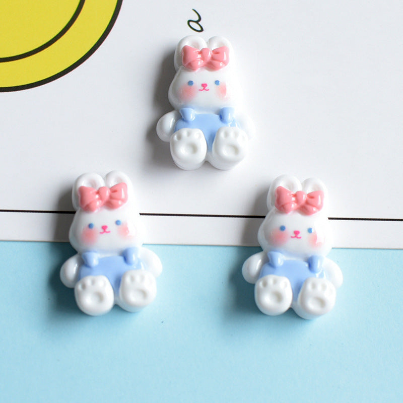 Cute Glossy Sweet Cartoon Bunny Bear Cake Tree Cake Resin Decoration Accessories DIY Craft Materials Secondary image