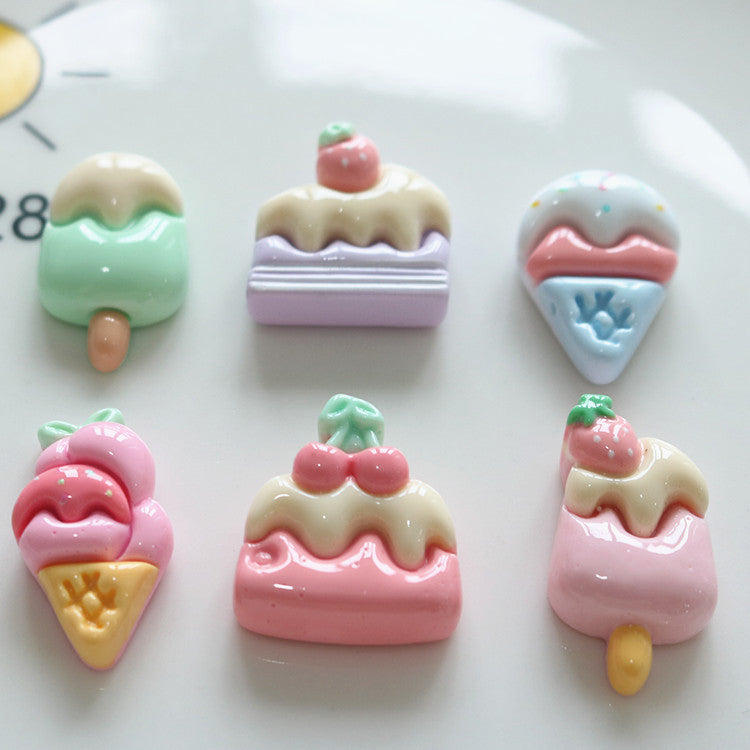 Ice Cream Cake DIY Resin Jewelry Accessories Homemade Hairpin Shoe Buckle Material Secondary image