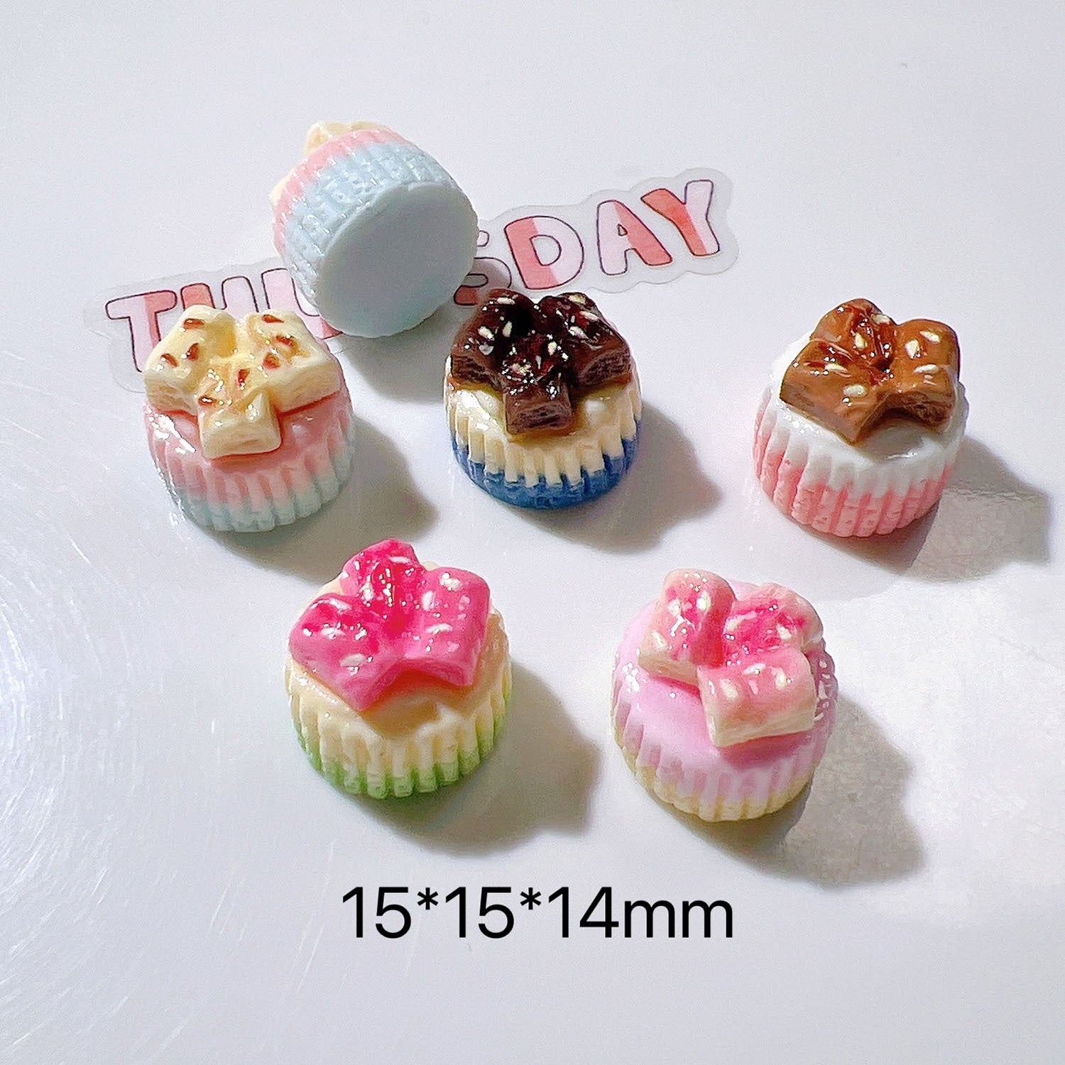 diy Accessories, toy food, craft materials, cream glue, children's hair accessories, patches, pendants, chocolate cake Secondary image